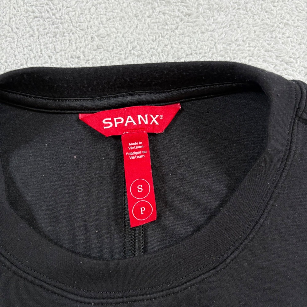 Spanx‎ AirEssentials Crewneck Sweatshirt Very Black Womens Small - Picture 3 of 9